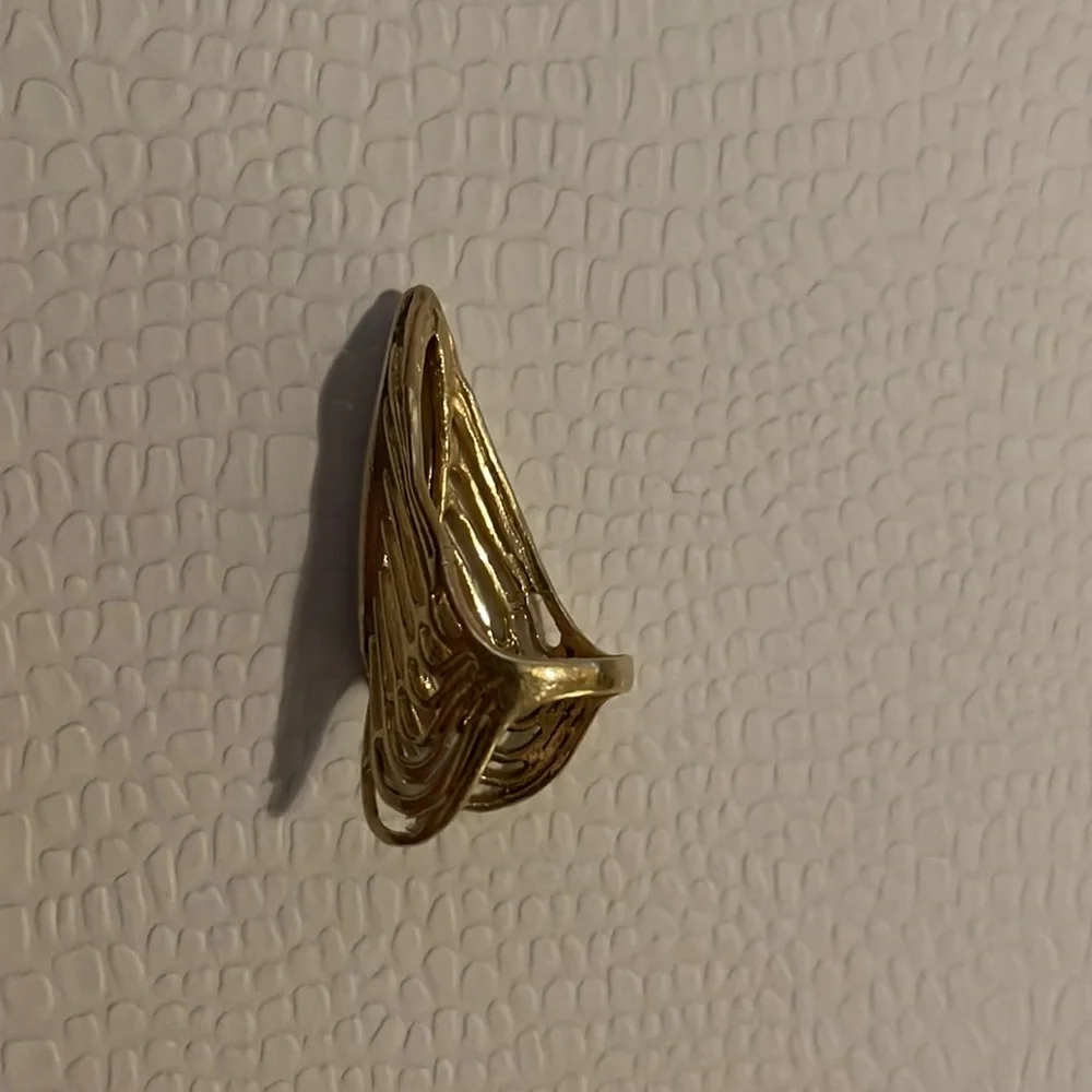 Nail ring solid 14k - Picture 2 of 9